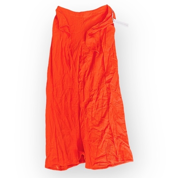 Young Fabulous & Broke On The Road Abigail Orange Wide Leg Pants with Side Slits - Picture 8 of 9